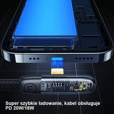 Kabllo USB Usams Iceflake, USB C në USB C, 2 m, e bardhë