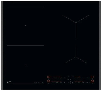 Plitë me induksion AEG Series 8000 SenseBoil Fry Hob2Hood, 60cm, e zezë
