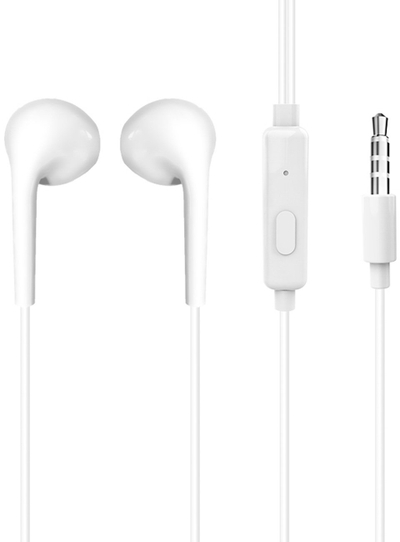 Kufje me kabëll Dudao X10S, jack 3.5mm, mikrofon, të bardha