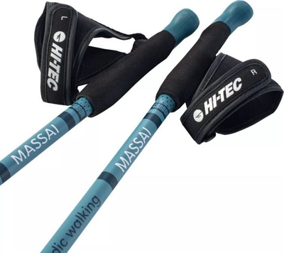 Shkopinj Nordic Walking Hi-Tec Massai, fibër karboni, majë karbidi, blu