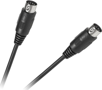 Kabllo audio DIN në DIN, 1.2m, e zezë