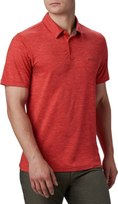 Maicë për meshkuj Columbia Tech Trail Polo shirt, M, e kuqe