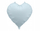 Balon zemër Misty Blue, dekor, pastel, blu e çelët