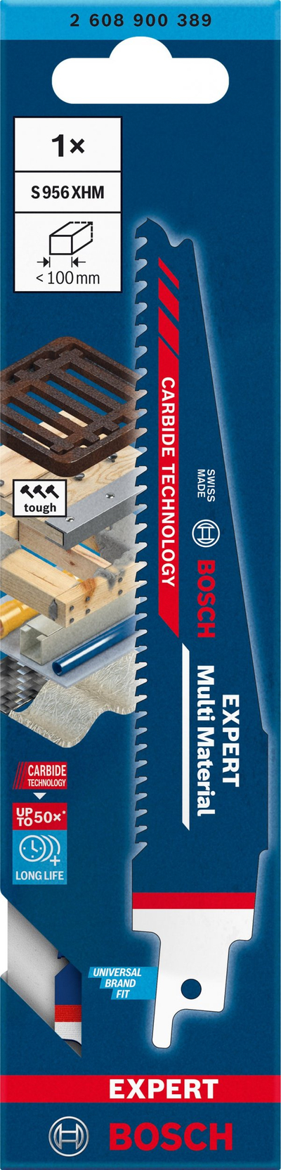 Teh sharre reciproke Bosch EXPERT Multi Material 956 XHM, karabit, 1 copë