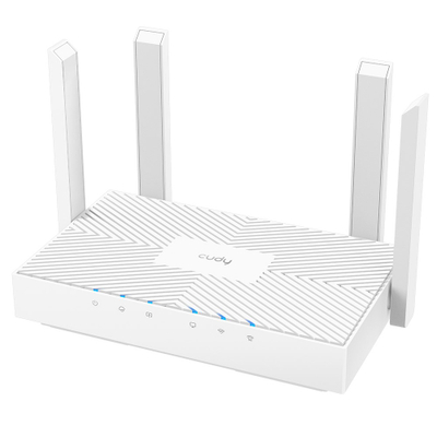 Router wireless Cudy WR1300E, Dual Band 2.4 GHz 5 GHz, Gigabit, i bardhë
