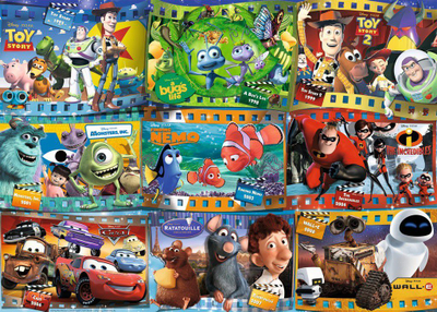 Puzzle Ravensburger Disney Pixar Movies, 1000 pjesë, 68 x 51 cm, shumëngjyrësh
