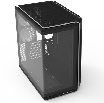 Korpus kompjuteri Zalman P60, ATX, xham i kalitur, i zi