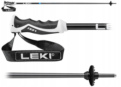 Bastun skish Leki Neolite, 130cm, alumin, zi me blu