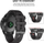 Каишка Tech-Protect Smooth Strap за Garmin Fenix 5, 22mm, TPU, црна