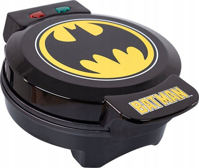 Aparat për vafle Uncanny Brands Batman, formë Batman, me shtresë jo ngjitëse, i zi