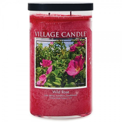 Qiri aromatik Village Candle Wild Rose Scented Candle, 538 g