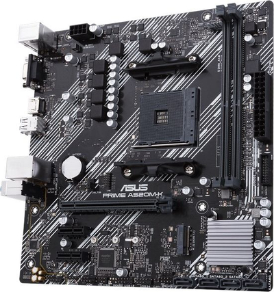 Pllakë amë Asus PRIME A520M-K, AMD AM4, mATX, e zezë