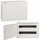 Kuti shpërndarëse IDEAL T2UK, 2x18 module, IP30 IK07, e bardhë