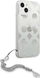Mbulesë telefoni Guess GUHCP13SKSPESI për iPhone 13 mini, TPU, me zinxhir, ngjyrë argjendtë
