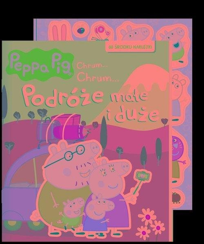 Libër aktivitet Peppa Pig Small and Big Travels, ngjitëse, ngjyrosje, shumëngjyrësh