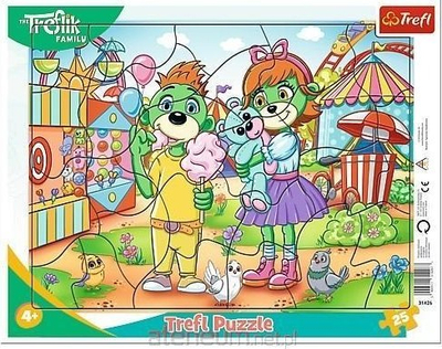 Puzzle Trefl Framed Puzzle 25 Family Day, 25 pjesë, shumëngjyrësh