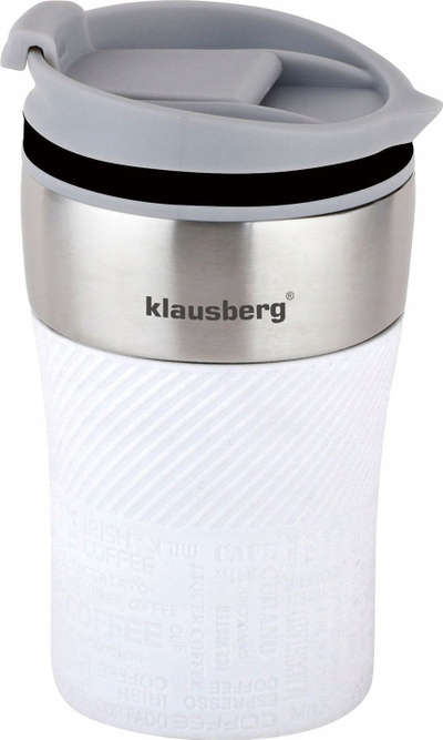 Termos i vogël Klausberg KB-7623, 280ml, çelik inoks, i bardhë