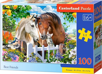Puzzle Castorland Best Friends, 40 x 29 cm, 100 elemente