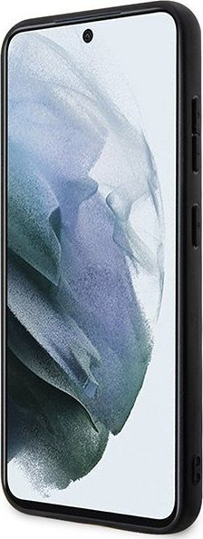 Mbulesë telefoni BMW BMHCS23M22RDPK, për Samsung Galaxy S23 Plus, hardcase, lëkurë teksturë me shirit, e zezë