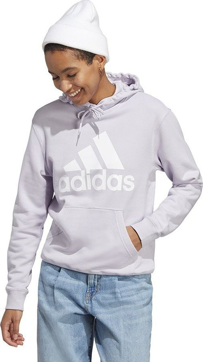 Bluzë me kapuç Adidas Big Logo FT R HD W IC6899, për goca, pambuk, vjollcë e butë