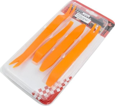 Set leva tapicerie pa firmë, 4 copë, plastikë, portokalli
