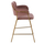 Stol velvet + metal 54×58×95 cm (HM8735.02), rozë