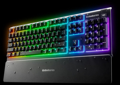Tastierë Steelseries Apex 3, US, e zezë