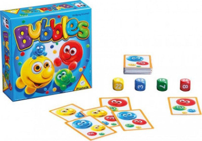 Lojë me letra Piatnik Bubbles, familjare, 2‑4 lojtarë, me ngjyra