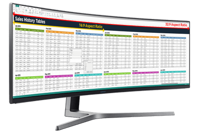 Samsung 49" C49HG90DMUX, QLED Gaming Monitor