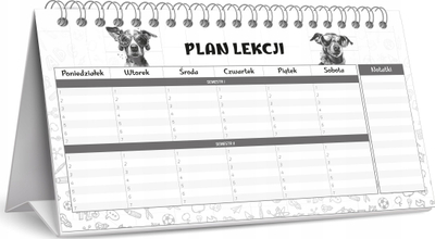 Kalendar tavoline Kalpol Shkollor, 2024-2025, 24.6 cm, shumëngjyrësh