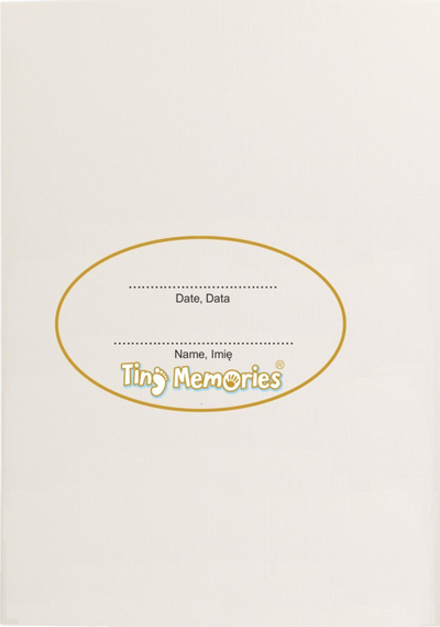 Kornizë foto Tiny Memories Magic Ink, set me bojë magjike, për gjurmë foshnje, e bardhë