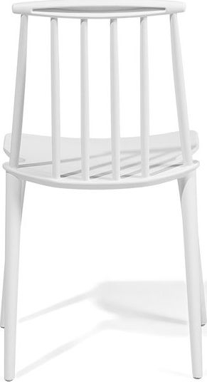 Set me 2 karrige ngrënieje Beliani Ventnor, material sintetik, të bardha