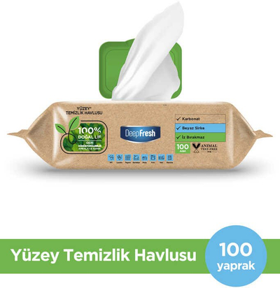 Peceta pastruese Deep Fresh Biodegradable Multi Surface, 100 copë, për shumë siprfaqe