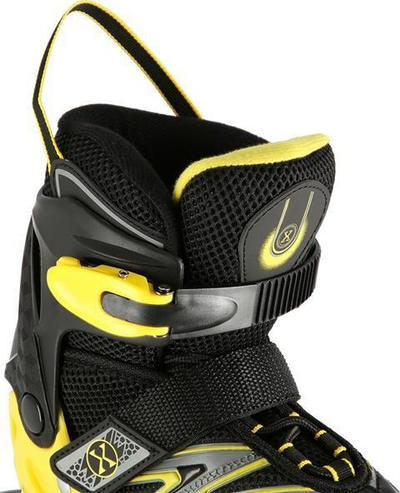 Rola inline Nils Extreme NA11010, madhësia L 39-42, rrota 80 mm, zi verdhë