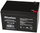 Bateri xheli Bluetec 82-407, 12V, 12Ah, e zezë