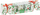 Set qirinj aromatikë Feeric Christmas Holly and Frosted Berries, 3 copë, 135g, me mbajtëse qelqi, të gjelbër