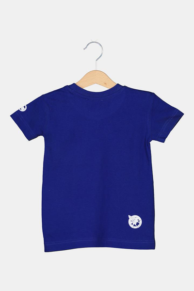 Bluzë fëmijësh Pegas Multicolor Logo, pambuk, royal blue