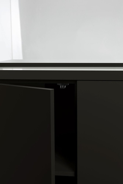 Кабинет аквариум Aquael Opti Set 200, 101x41x80 cm, црн