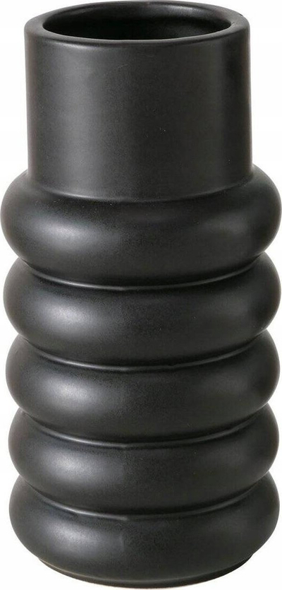 Vazo Boltze Home Mirabella, stoneware, 14 cm, e zezë mat