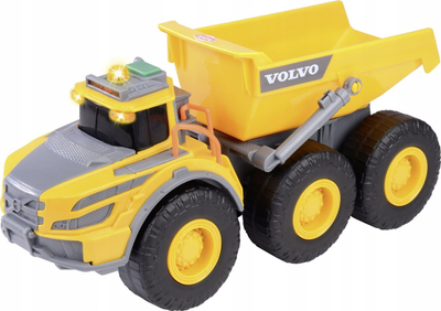 Kamion lodër Dickie Volvo Articulated Dumper Truck, 23 cm, me drita dhe zë, i verdhë