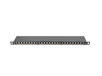 Patch panel Lanberg PPS6-0024-B 0.5U 19", 24x RJ-45 Cat.6, i zi