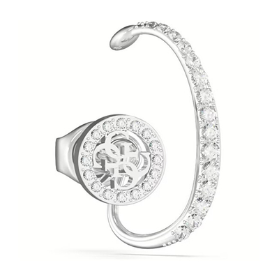 Vath i vetëm për femra Guess Crazy Earrings JUBE03292JWRHT, i argjendtë