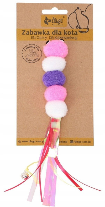 Lodër për mace DINGO Catepillar, 10 cm, me catnip, shumëngjyrëshe