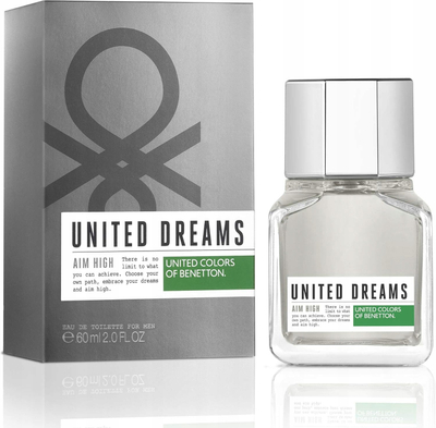 Parfum Benetton United Dreams Men Aim High, Eau de Toilette, 60ml, me spruco