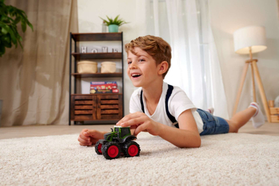 Lodër traktor Dickie Toys Fendt Monster, me fërkim, 9 cm, jeshil