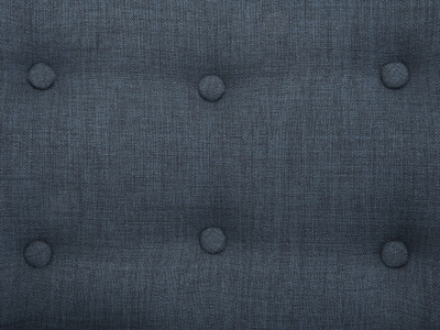 Karrige relaksi me ottoman Wingback, stof, blu e errët