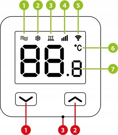 Termostat muri ENGO E10B230WIFI, Wi‑Fi, 230V, i zi