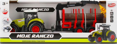 Traktor lodër Mega Creative My Ranch me rimorkjo, 34 cm, me drita edhe zhurma, jeshil