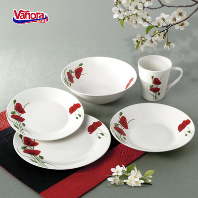 Pjatë ëmbëlsire Vanora Home Reya, porcelan, 19 cm, e bardhë