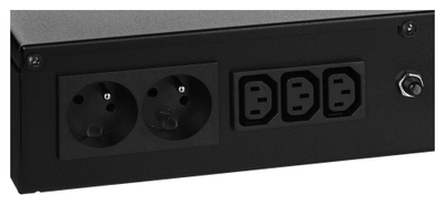 UPS EVER ECO Pro 700 AVR CDS, 700VA 420W, montim në rack, i zi
